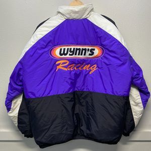 VTG Wynn's Racing Men's XL Purple & Black Zip Nylon Jacket